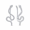Earrings с211591 с cubic zirconia из cеребра