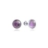 Stud earrings с23010-03 с amethyst из cеребра