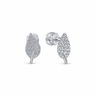 Stud earrings с211372 с cubic zirconia из cеребра
