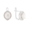 Earrings с54-1117 с mother-of-pearl из cеребра